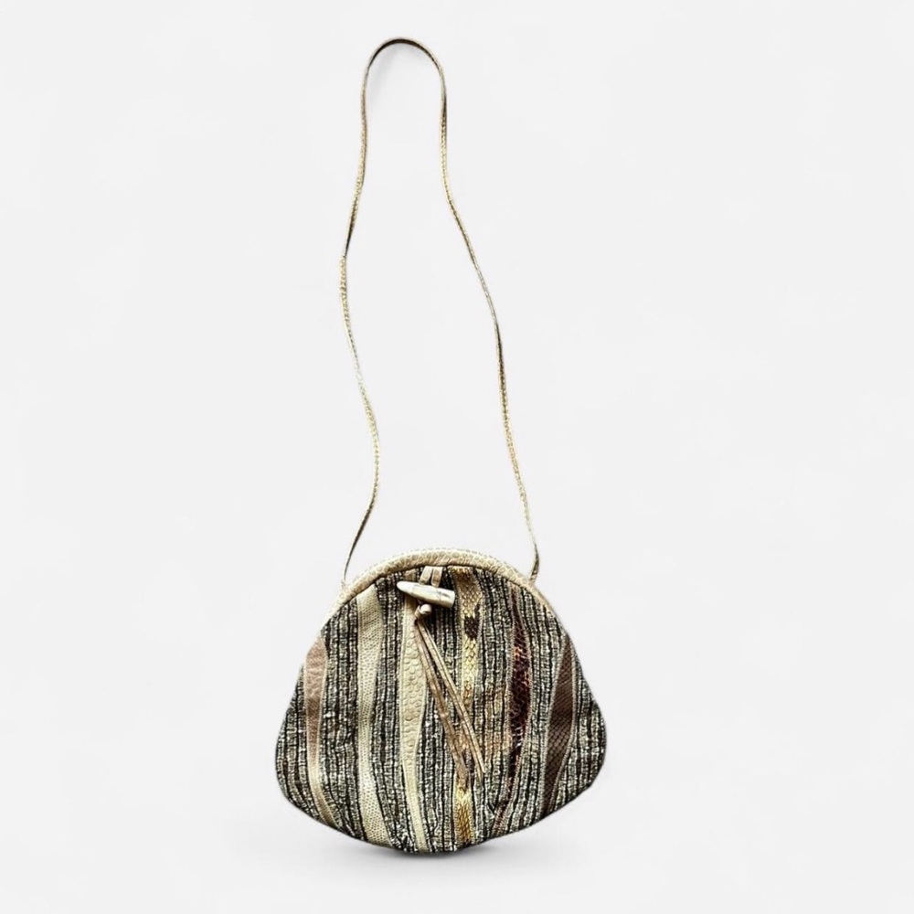 Vintage Snakeskin Crossbody Bag